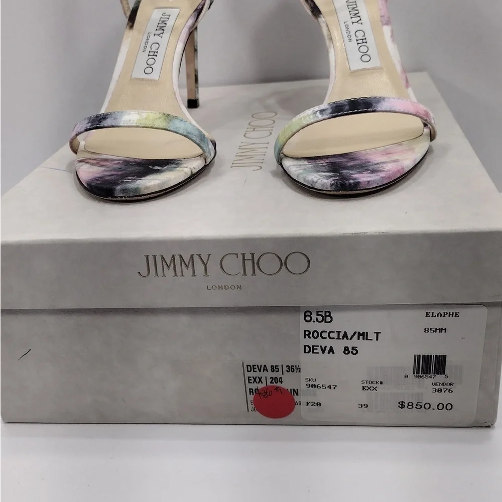 Jimmy Choo Multicolor Women's Sandals size 6.5 pre owned Exellent condition